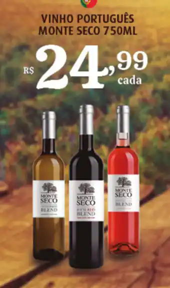 Bahamas Supermercados Vinho Portugues Monte Seco 750ml oferta