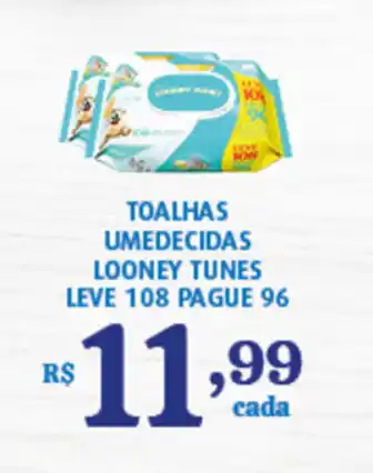 Bahamas Supermercados Toalhas Umedecidas Looney Tunes Leve 108 Pague 96 oferta