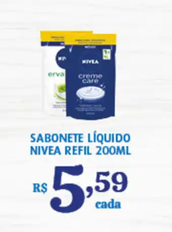 Bahamas Supermercados Sabonete Liquido Nivea Refil 200ml oferta