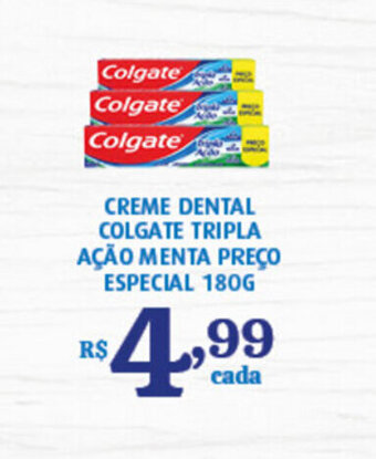 Bahamas Supermercados Creme Dental Colgate Tripla Acao Menta Preco Especial 180g oferta