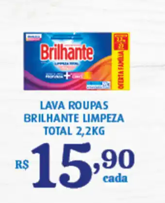 Bahamas Supermercados Lava Roupas Brilhante Limpeza total 2.2kg oferta