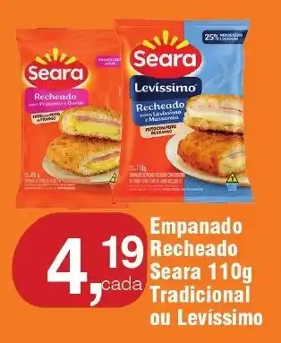 Royal Supermercados Empanado Recheado Seara 110g Tradicional ou Levíssimo oferta