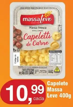 Royal Supermercados Capelete Massa Leve 400g oferta