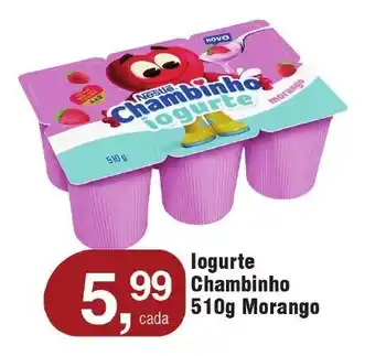 Royal Supermercados logurte Chambinho 510g Morango oferta