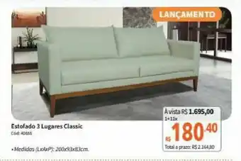 Deltasul Estofado 3 Lugares Classic oferta