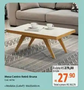 Deltasul Mesa Centro Retro Bruna oferta
