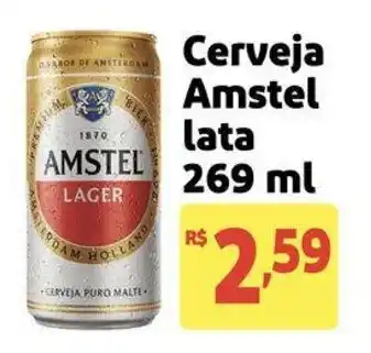 Extra Supermercado Cerveja Amstel lata 269 ml oferta