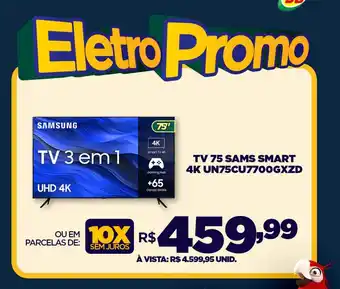 DB Supermercados TV 75 SAMS SMART 4K UN75CU7700GXZD oferta