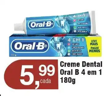Creme Dental Oral B 4 em 1, 180g
