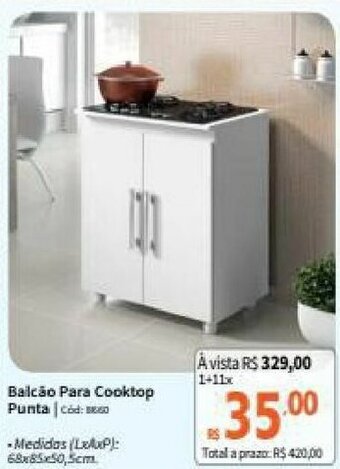 Balcao Para Cooktop Punta