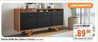 Balcao Buffet Bar Sollare 2 Portas