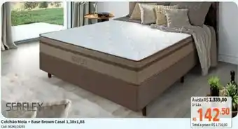 Deltasul Colchao Mola + Base Brown Casal 1.38x1.88 oferta