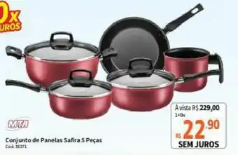Deltasul Conjunto de Panelas Safira 5 Pecas oferta