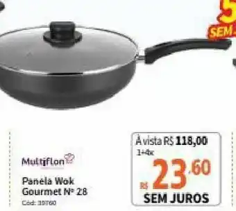 Deltasul Panela Wok Gourmet N 28 oferta