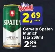 Rossi Supermercado Cerveja Amstel lata 269ml oferta