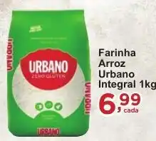 Rossi Supermercado Farinha Arroz Urbano Integral 1kg oferta