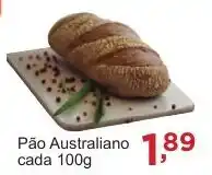 Rossi Supermercado Pão Australiano cada 100g oferta