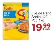 Rossi Supermercado Filé de Peito Sadia IQF Pct. 1kg oferta