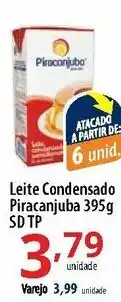 Akki Atacadista Leite Condensado Piracanjuba 395g SD TP oferta