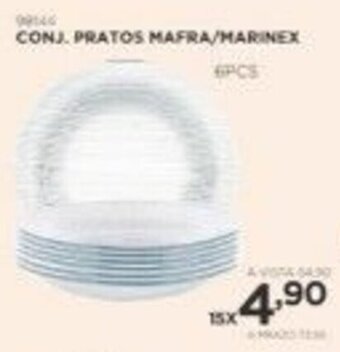 Benoit Conj. Pratos Mafra/ Marinex 6pcs oferta