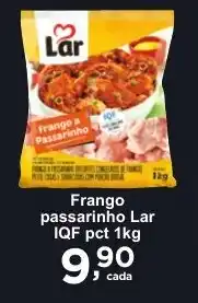 Rossi Supermercado Frango passarinho Lar IQF pct 1kg oferta