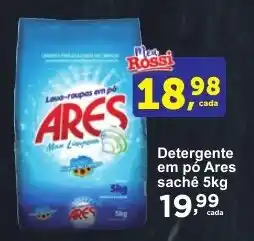 Rossi Supermercado Detergente em pó Ares sachê 5kg oferta