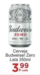 Rossi Supermercado Cerveja Budweiser Zero Lata 350ml oferta
