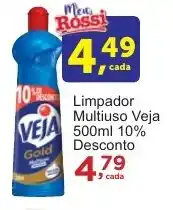 Rossi Supermercado Limpador Multiuso Veja 500ml 10% Desconto oferta