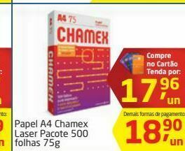 Tenda Atacado Papel chamex a4 500 folhas oferta