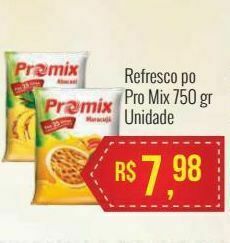 Refrescos em pó pro mix