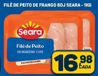 Dom Atacadista FILÉ DE PEITO DE FRANGO BDJ SEARA - 1KG oferta