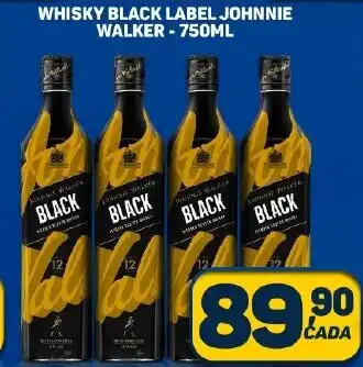 Dom Atacadista WHISKY BLACK LABEL JOHNNIE WALKER-750ML oferta