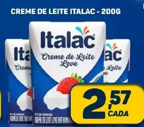 Dom Atacadista CREME DE LEITE ITALAC-200G oferta