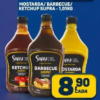 Dom Atacadista MOSTARDA/BARBECUE/ KETCHUP SUPRA -1,01KG oferta