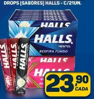 DROPS (SABORES) HALLS-C/21UN.