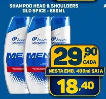 Dom Atacadista SHAMPOO HEAD & SHOULDERS OLD SPICE - 650ML oferta