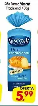 Cercadão Pão Forma Visconti Tradicional 400g oferta