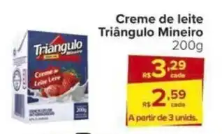 Carrefour Creme de leite Triângulo Mineiro 200g oferta