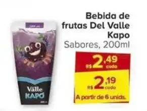 Carrefour Bebida de frutas Del Valle Kapo Sabores, 200ml oferta