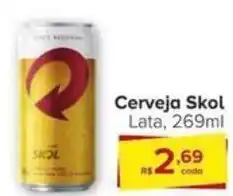 Cerveja Skol Lata, 269ml