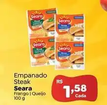 Novo Atacarejo Seara - empanado steak oferta