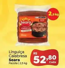 Novo Atacarejo Seara - linguiça calabresa oferta