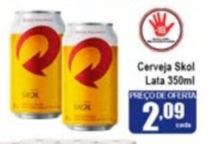 Higa's Supermercado Cerveja Skol lata 350ml oferta