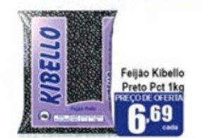 Higa's Supermercado Feijao Kibello Preto pct 1kg oferta