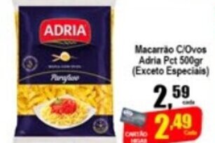 Higa's Supermercado Macarrao C/ovos Adria 500g oferta
