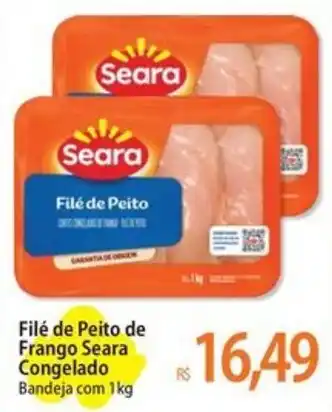 Atacadão Filé de Peito de Frango Seara Congelado Bandeja com 1kg oferta