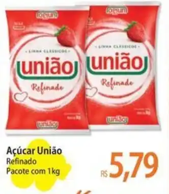 Atacadão Açúcar União Refinado Pacote com 1kg oferta