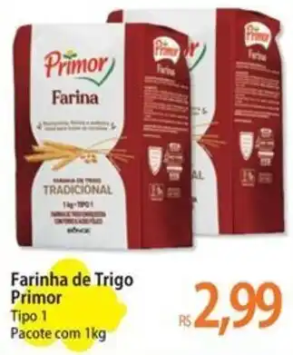 Atacadão Farinha de Trigo Primor Tipo 1 Pacote com 1kg oferta