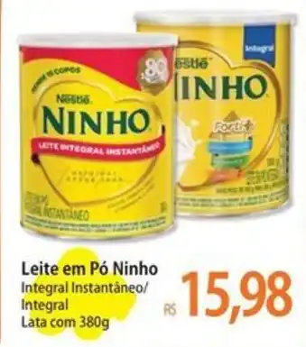 Atacadão Leite em Pó Ninho Integral Instantáneo/ Integral Lata com 380g oferta