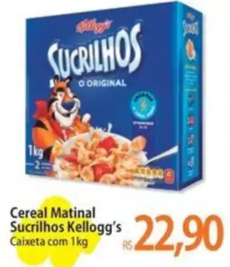 Atacadão Cereal Matinal Sucrilhos Kellogg's Caixeta com 1kg oferta